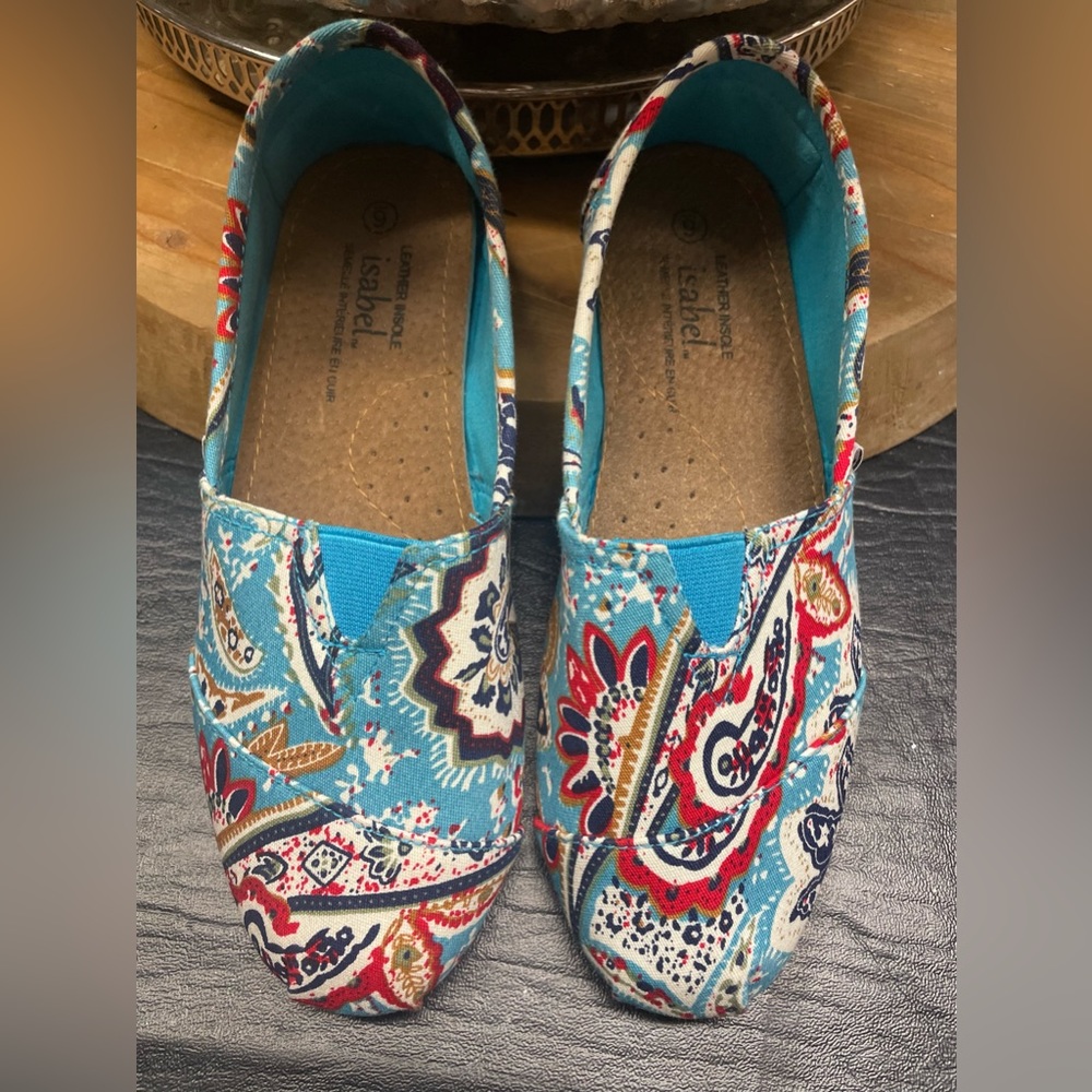Colorful slip on loafers
